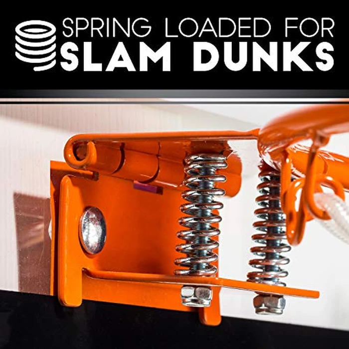 Franklin Sports Over The Door Mini Basketball Hoop - Slam Dunk Approved Steel Rim Indoor Hoop - Shatterproof Backboard - No Tools Setup for Bedroom + Office - Includes Ball + Pump - Black by Franklin Sports - Image 5