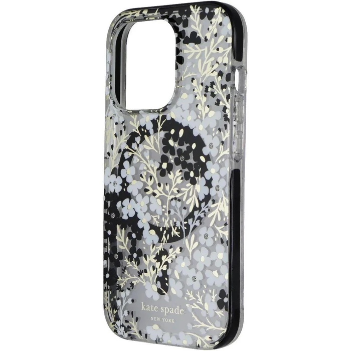 Kate Spade Phone Case with MagSafe for iPhone 15 Pro Max - Multi Floral Black/White by Kate Spade - Image 2