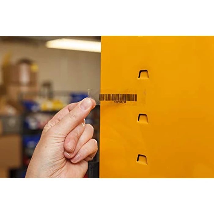 Brady M21-375-430 21' Length, 0.375" Width, B-430 Clear Polyester, Black on Clear Color, BMP 21 Mobile Printer ID Pal and LABPAL Printer Label by Brady - Image 3