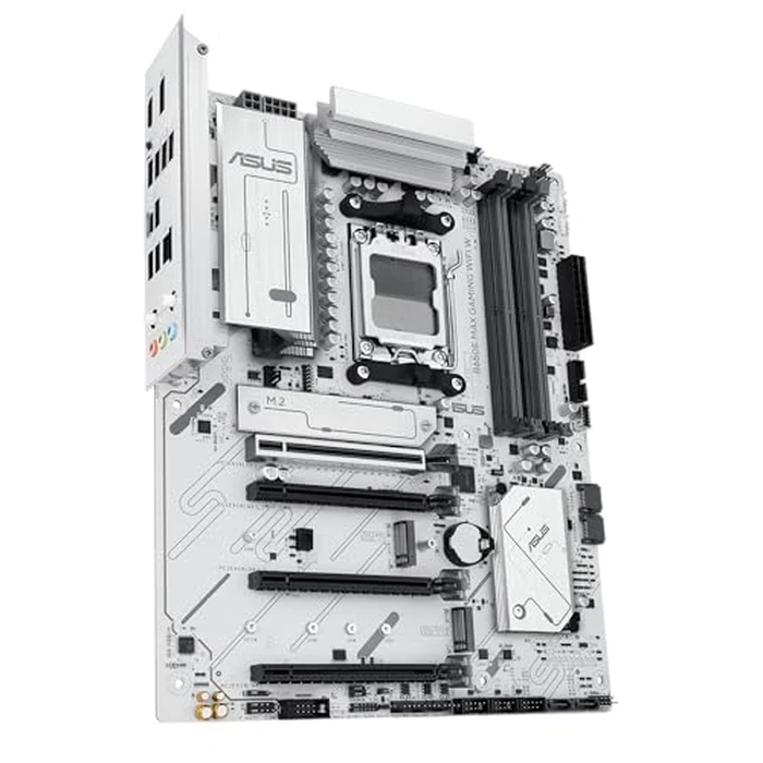 ASUS B650E MAX Gaming WiFi W - AMD B650 AM5 ATX Motherboard, White PCB, DDR5, PCIe 5.0, 3X M.2, Wi-Fi 6E, 2.5Gb LAN, USB 10Gbps Type-C, DisplayPort, HDMI(TM), BIOS Flashback(TM), Aura Sync, Advanced AI PC by ASUS - Image 2