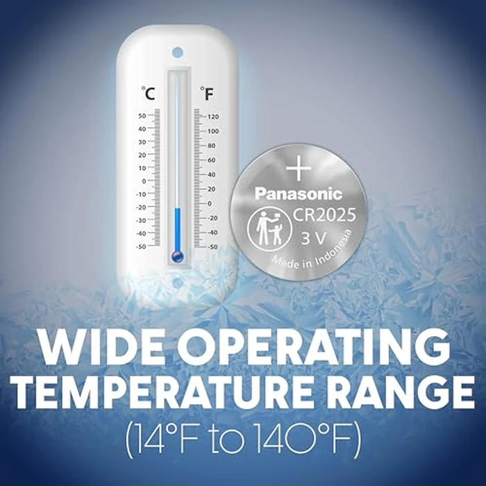 Panasonic CR2025 3.0 Volt Long Lasting Lithium Coin Cell Batteries in Child Resistant, Standards Based Packaging, 10 Count(Pack of 1) by Panasonic - Image 6