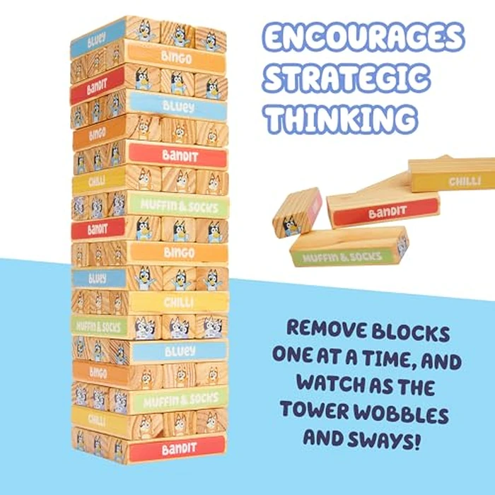 8TH Wonder BLUEY Wooden Tumbling Tower by Bluey - Image 6