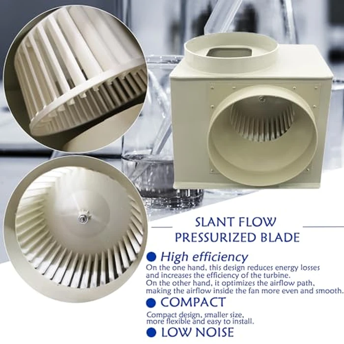 Maisutseb Fume Hood Blowers PP250 Laboratory Centrifugal Fan 1350CFM Centrifugal Blower Industrial Blower Laboratory Ventilation Hood Lab Ventilation Cabinet 300W 110V by Maisutseb - Image 3