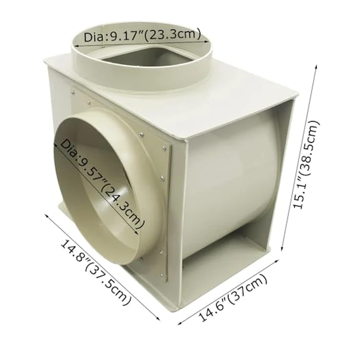 Maisutseb Fume Hood Blowers PP250 Laboratory Centrifugal Fan 1350CFM Centrifugal Blower Industrial Blower Laboratory Ventilation Hood Lab Ventilation Cabinet 300W 110V by Maisutseb - Image 8