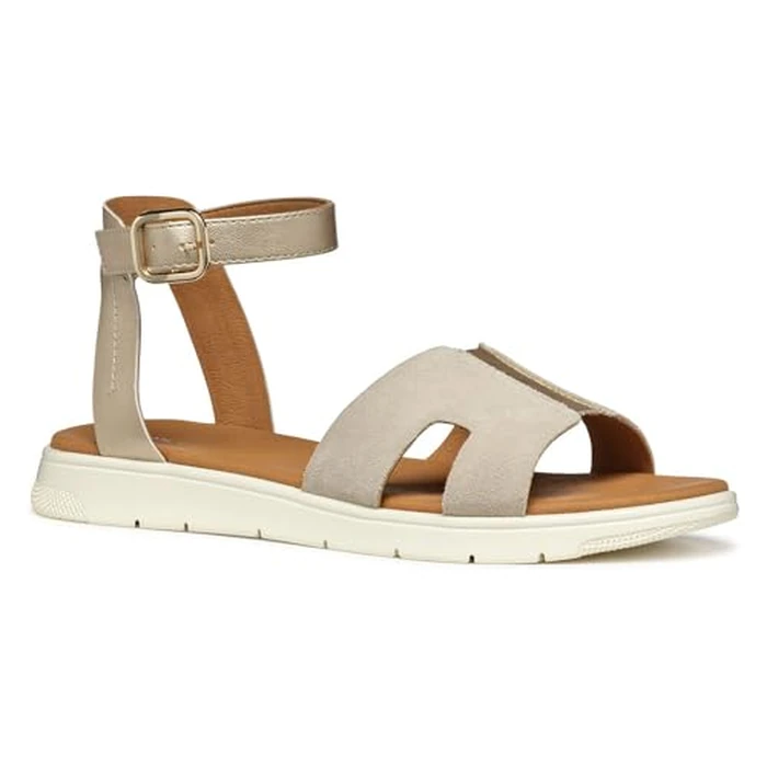 Geox D DANDRA B - Pearl.GBK+SUEDESANDALS-7 Gold by Geox - Used - Very Good condition - CA$53.08