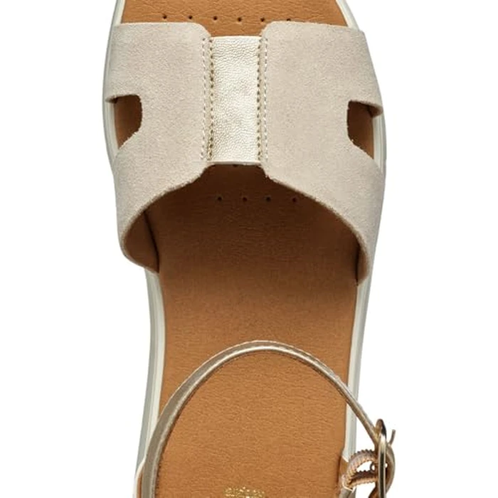 Geox D DANDRA B - Pearl.GBK+SUEDESANDALS-7 Gold by Geox - Image 2