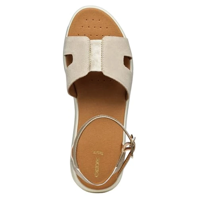 Geox D DANDRA B - Pearl.GBK+SUEDESANDALS-7 Gold by Geox - Image 5