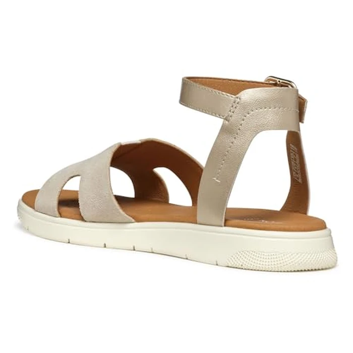 Geox D DANDRA B - Pearl.GBK+SUEDESANDALS-7 Gold by Geox - Image 7