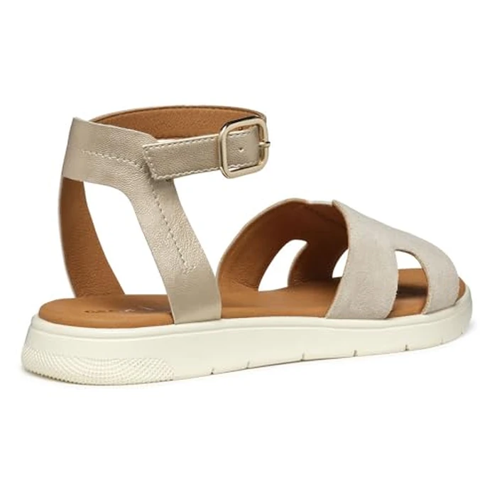 Geox D DANDRA B - Pearl.GBK+SUEDESANDALS-7 Gold by Geox - Image 8
