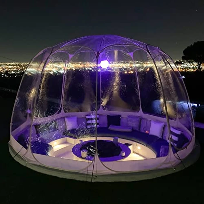 Alvantor Bubble Tent Screen House Room Canopy Gazebos 8-10 Person for Patios, Large Oversize Weather Pod, Premium Greenhouse Instant Pop Up Tent, Cold Protection Beige 12'x12' by Alvantor - Image 2