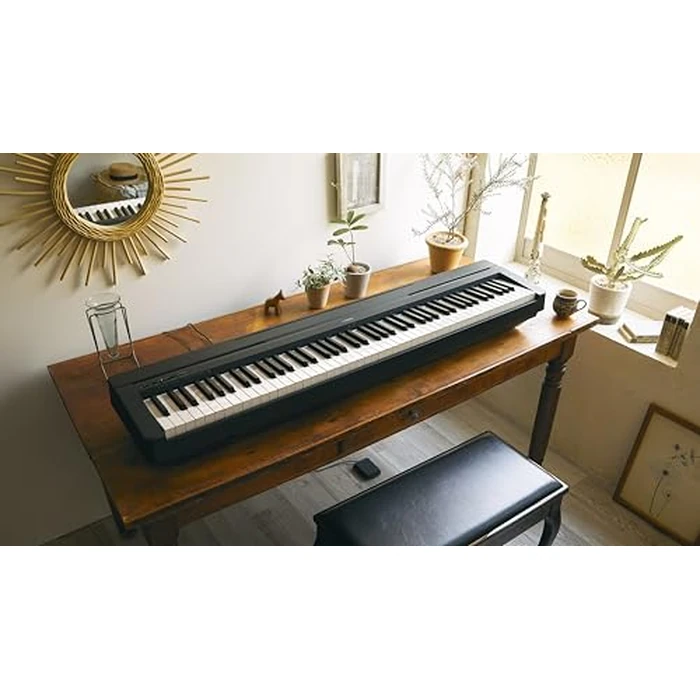 Yamaha 88-Key Weighted Portable Digital Piano Keyboard with Music Rest, Sustain Foot Switch, Built-in Speakers, USB Connectivity, Black (P45B) by Yamaha - Image 7