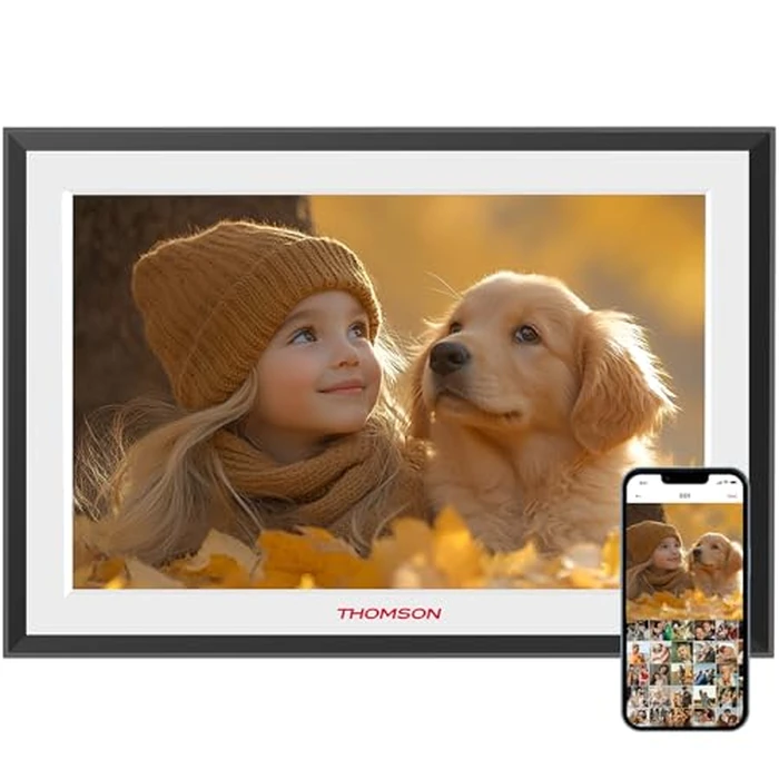 THOMSON 10.1 Inches Digital WiFi Picture Frame, Digital Photo Frame with 32 GB, 1280x800 HD IPS Touch Screen Electronic Frame, Auto-Rotate, Share Photos/Videos Instantly from Anywhere Great Gifts by THOMSON - Image 1