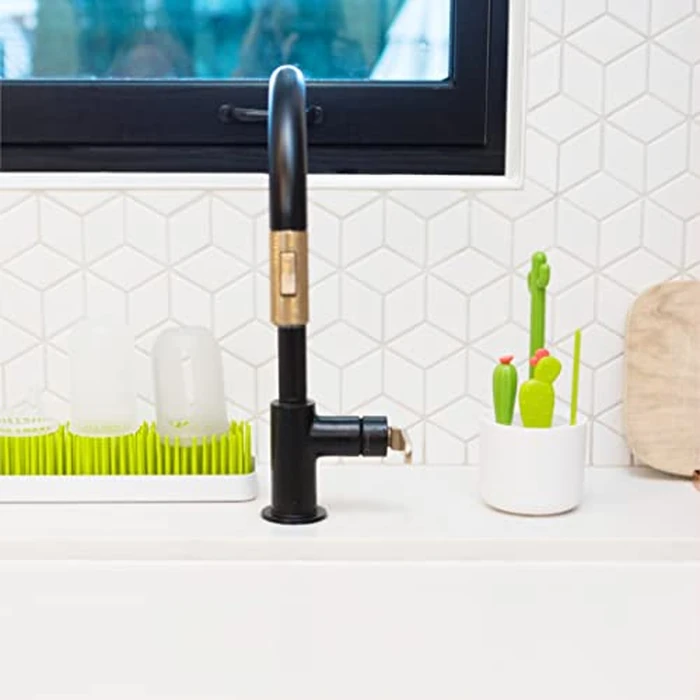 Boon Cacti Bottle Cleaning Brush Set - Includes Bottle Brush, Nipple Brush, Detail Brush, and Straw Brush - Baby Bottle Brush Set for Bottle Drying Rack - Baby Essentials - 4 Count by Boon - Image 7