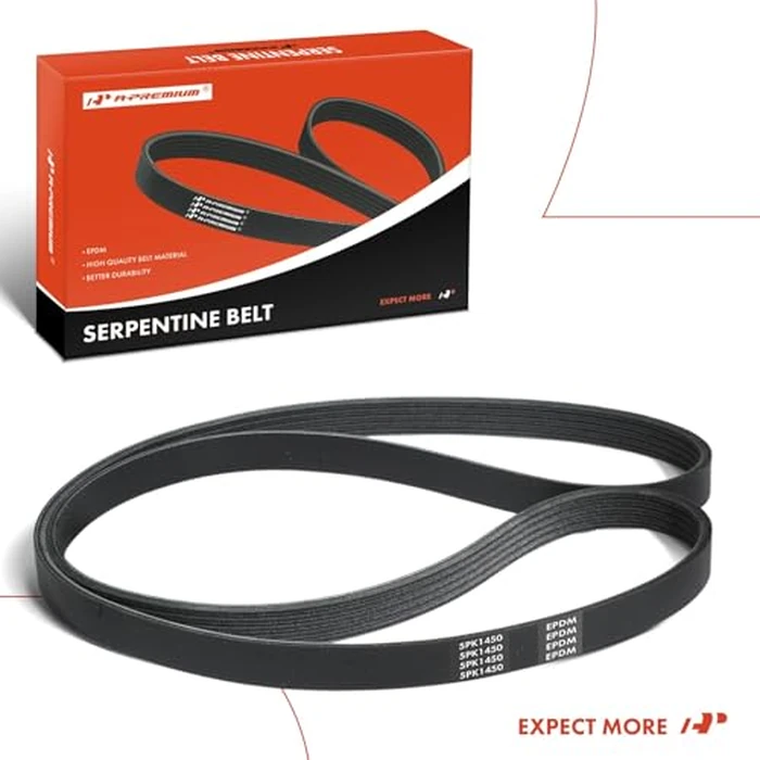 A-Premium 56.99 In Serpentine Drive Belt Compatible with Chevrolet Cruze 2011-2013, Sonic 2012-2015, Aveo Aveo5 2009-2011 & Pontiac G3 2009-2010, G3 Wave 2009 & Saturn Astra, SL, SL1, Without A.C. by A-premium - Image 9