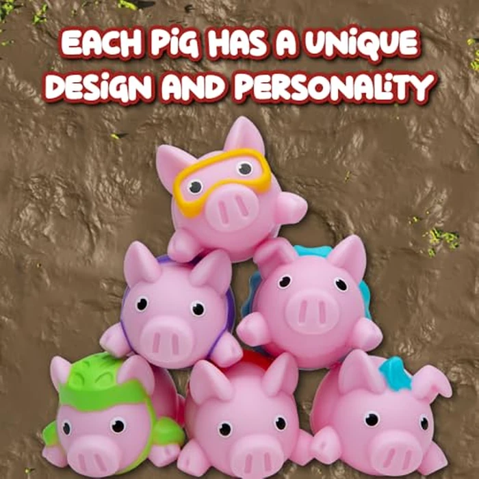 Pigs on Trampolines Board Games - Family Game, Kids Games, Multi-Player, Board Games for Family Night, Preschool Toys, The Muddiest Pig Wins The Game, Hand-Eye-Coordination Game, Ages 6+ by PlayMonster - Image 5