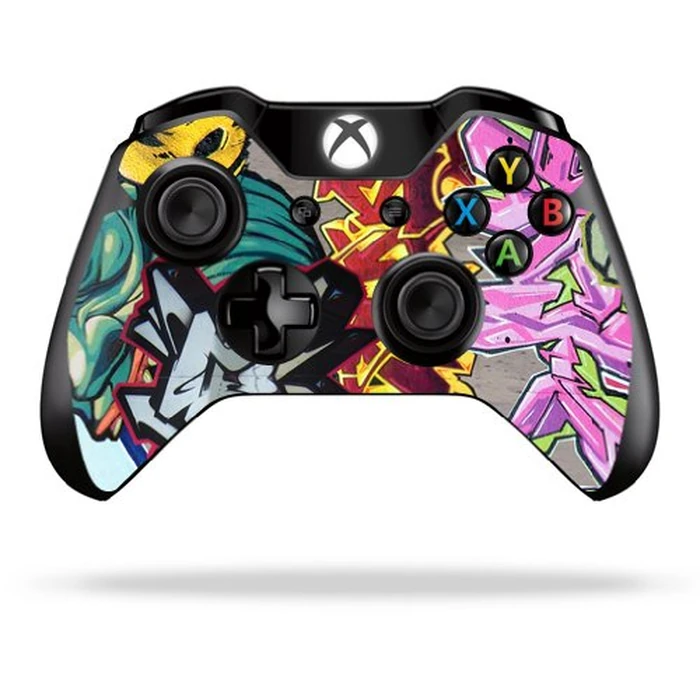Protective Vinyl Skin Decal Skin Compatible with Microsoft Xbox One/One S Controller wrap Sticker Skins Graffiti Wild Styles by MIGHTY SKINS - Used - Like New condition - US$8.70