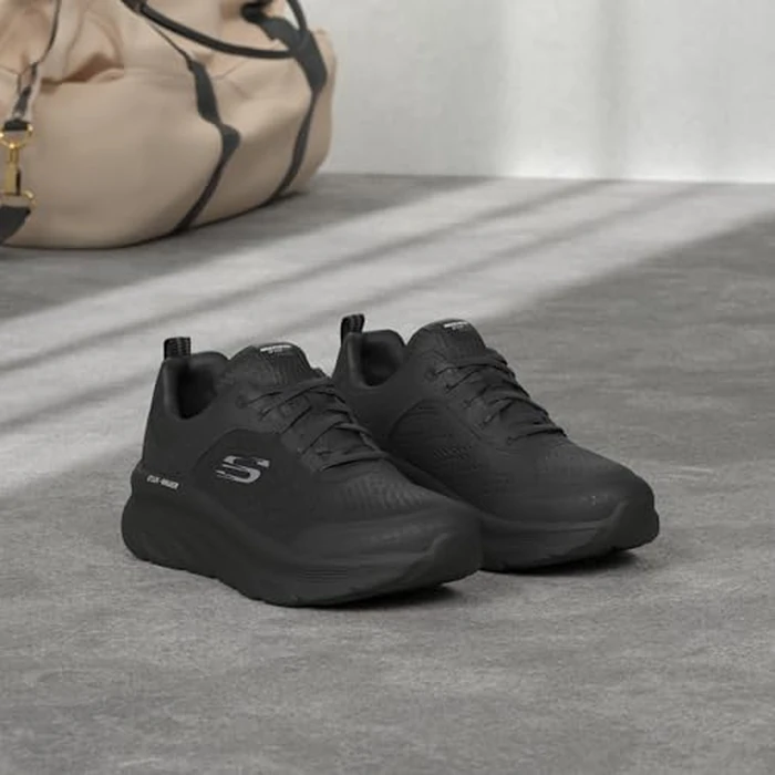 Skechers Women's D'lux Walker-Infinite Motion, Black, 7.5 by Skechers - Used - Acceptable condition