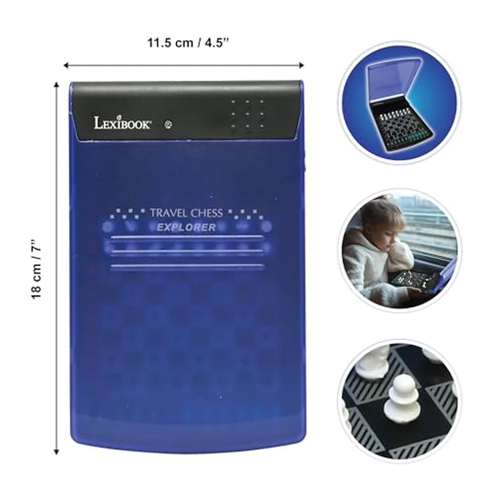 Lexibook, Electronic Travel Chess Set, 32 Pieces, 64 Difficulty Levels, 1 to 2 Players, Strategy Game, Family Board Game, LCG500 by LEXiBOOK - Image 2