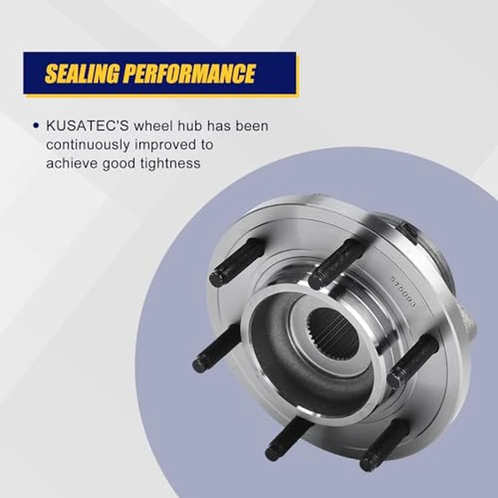 KUSATEC 515093 Front Wheel Bearing and Hub Assembly Compatible with 2006-2010 for Hummer H3,2009-2010 H3T, 6 Lug Bolts w/ABS by KUSATEC - Image 4