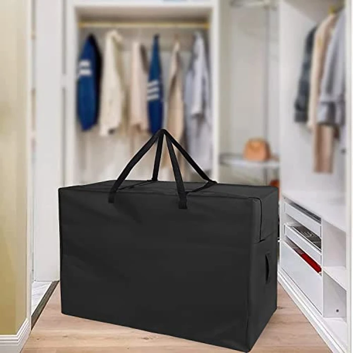Andacar Folding Mattress Storage Bag - 39inch Carry Case Fits for Tri-Fold Up to 4" Twin & Twin XL Mattress Waterproof Cushion Storage Bag - 39.3"Lx26"Wx13"H, Black, Cover Only by Andacar - Image 8