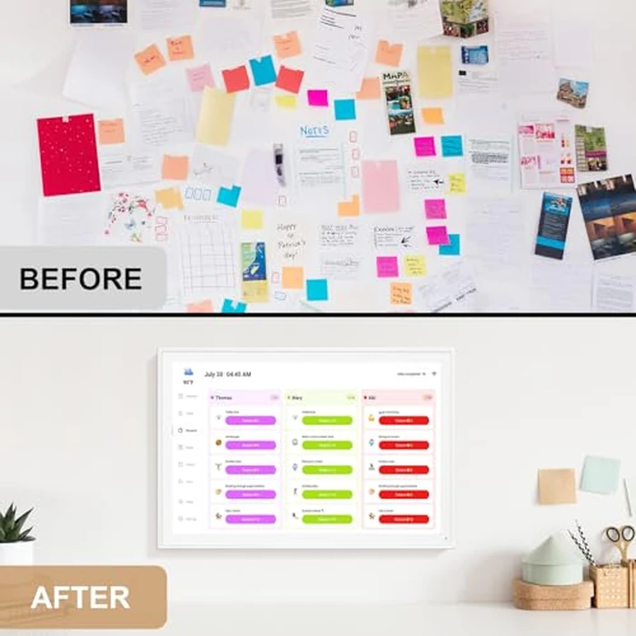 Digital Calendar, Smart WiFi Electronic Calendar&Chore Chart, IPS Touch Screen HD Display for Family Schedules, Share Moments Instantly from Anywhere by YPI - Image 8