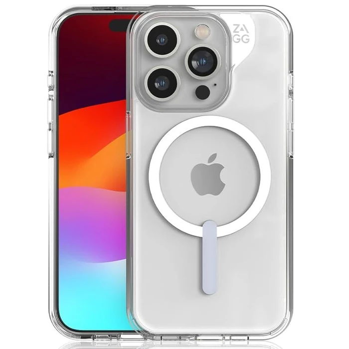 Zagg Crystal Palace Snap Phone Case for iPhone 15 Pro - Clear by Zagg - Image 1