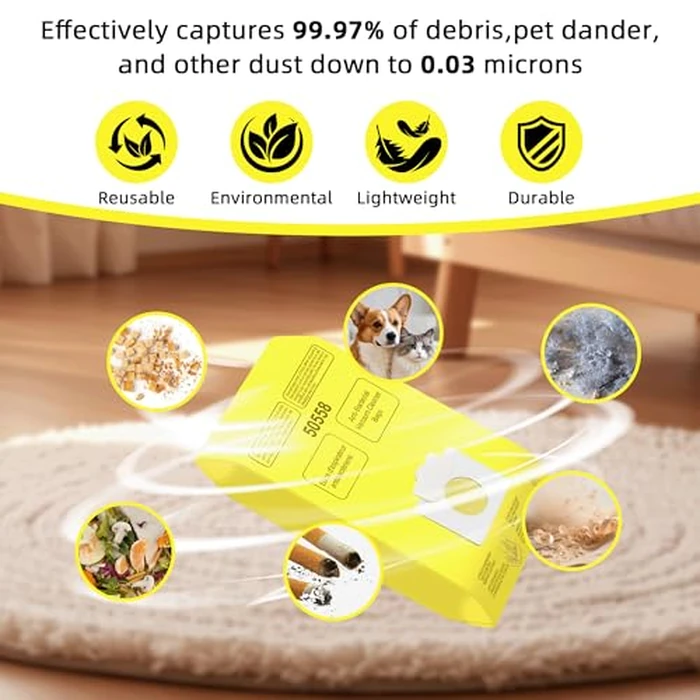 15 Pack Vacuum Cleaner Bags Replacement for Kenmore Canister Type C/Q 5055 50558, Type C-5 C-18,200 series, 400 series, 600 series, 700 series, 800 series Vacuums by Pulluty - Image 5