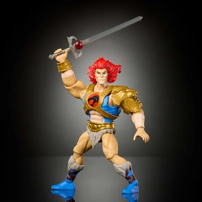 Masters of the Universe Origins & Thundercats Action Figure Lion-O, 1980s Crossover Toy, 5.5 Inch Posable, Removable Armor, Accessory & Collector Card by Masters of the Universe - Image 3