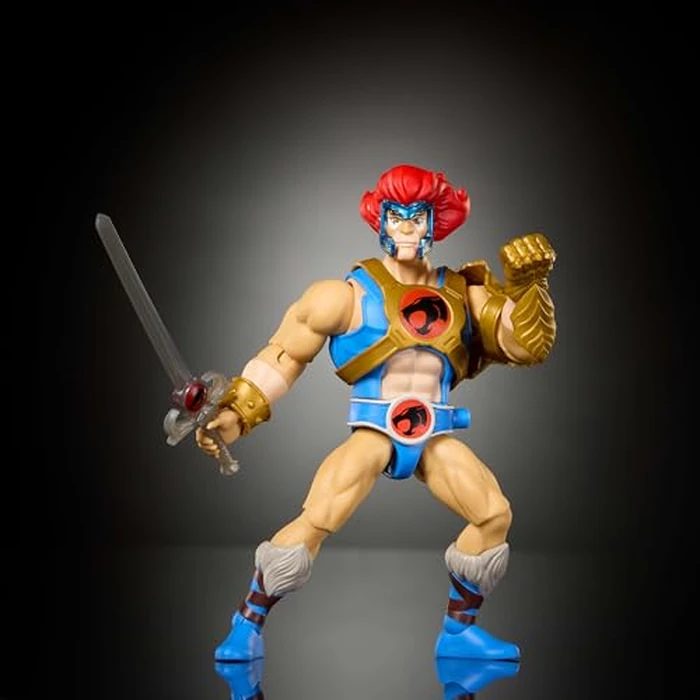 Masters of the Universe Origins & Thundercats Action Figure Lion-O, 1980s Crossover Toy, 5.5 Inch Posable, Removable Armor, Accessory & Collector Card by Masters of the Universe - Image 4