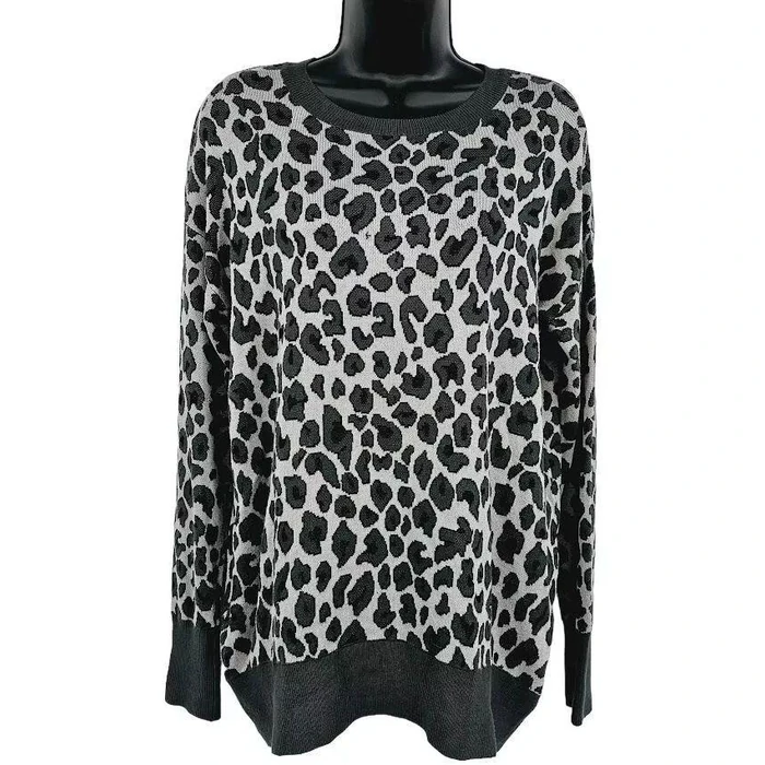 Isaac Mizrahi New York Women's Lounge Sweater S - Leopard by Isaac Mizrahi - Refurbished - Brand New condition - US$20.48