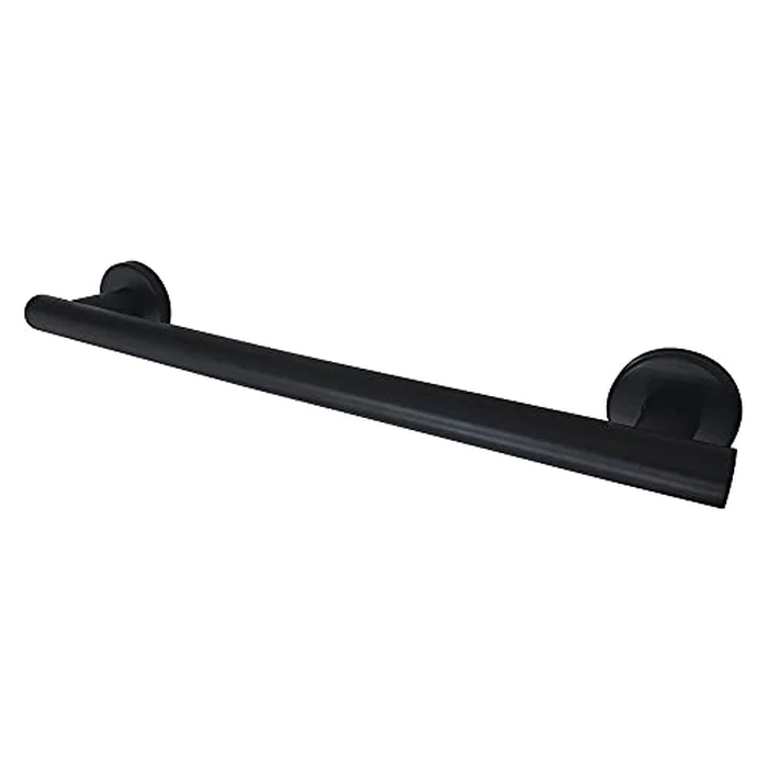 Kingston Brass GBS1418CS0 Berwyn 18-Inch x 1-1/4-Inch O.D. Stainless Steel Grab Bar in Matte Black by Kingston Brass - Used - Very Good condition - US$13.02