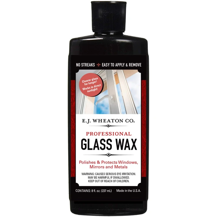 E.J. Wheaton Glass Wax, Polishes and Protects Windows, Mirrors and Metal Surfaces, Dries Chalk White, Easy to Apply and to Remove, Made in USA by E.J. WHEATON CO. - Used - Like New condition - US$13.87
