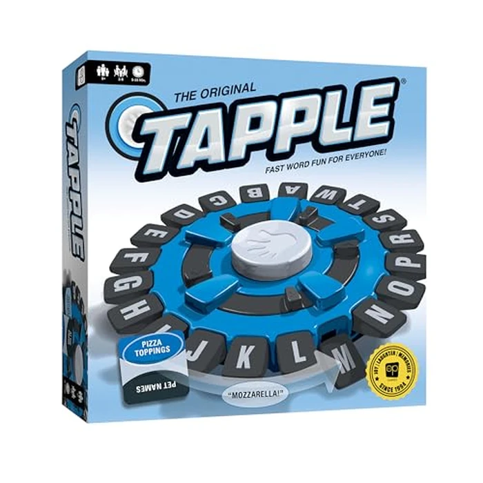 USAOPOLY The Original TAPPLE, The Fast-Paced Family Board Game,Choose a Category & Race Against The Timer to be The Last Player,Learning Word Game for Ages 8 & Up, 2-8 Players, 15-20 Minute Play Time by USAOPOLY - Used - Like New condition - US$17.53