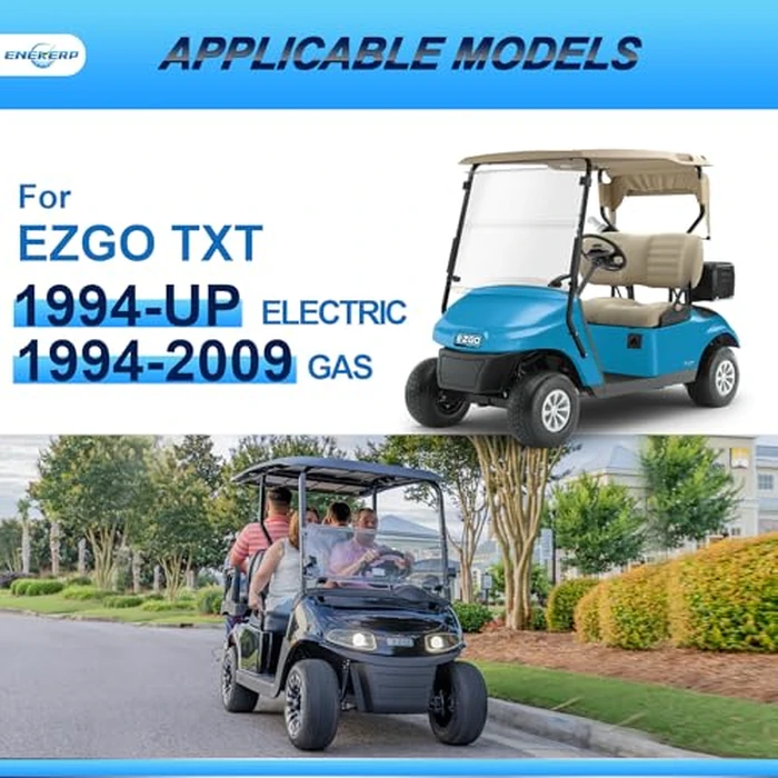 Golf Cart Heavy Duty Rear Leaf Spring Kit for EZGO TXT 1994-UP Electric and 1994-2009 Gas Carts, EZGO TXT 4-Leaf Springs with Bushings, Sleeves and U Bolts, 4-Leaf Spring High Load-Bearing Capacity by ENEKERP - Image 6