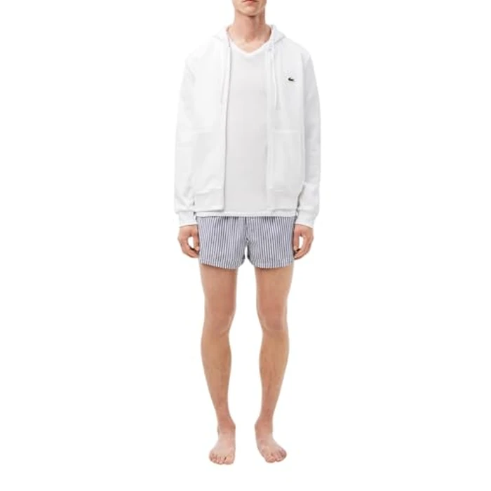 Lacoste Men's 100% Cotton Slim Fit V-Neck Undershirt, 3-Pack, White, Medium by Lacoste - Image 3