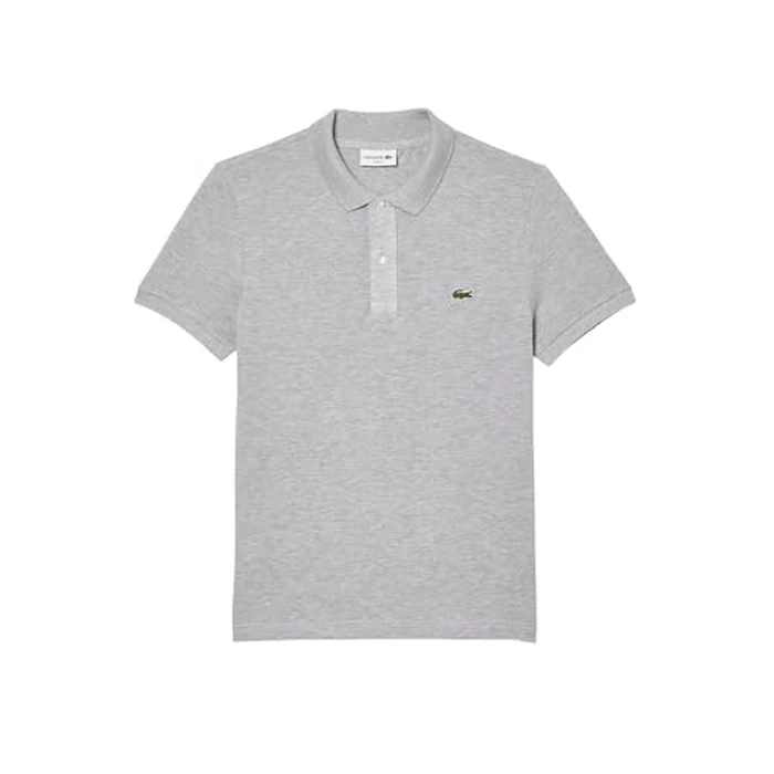 Lacoste Men's Slim Fit L.12.12 Piqué Polo Shirt, Silver Chine, Large by Lacoste - Image 1