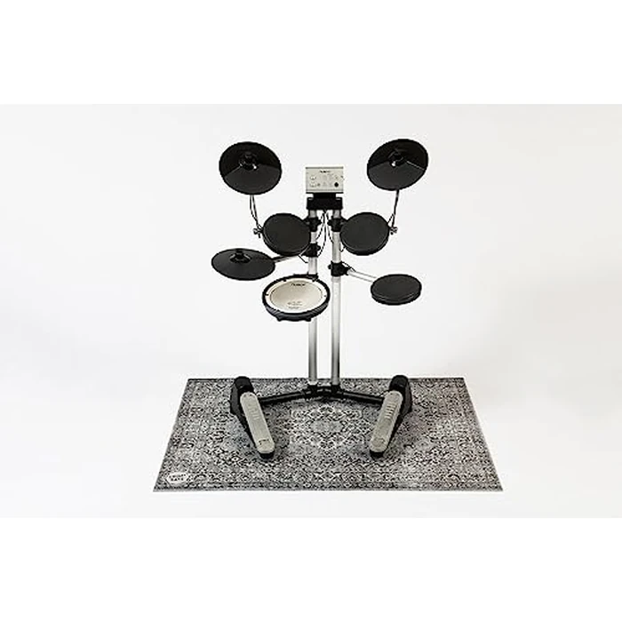 DRUMnBASE Vintage Persian Style Stage Rug, Non Slip Waterproof Rug for Stage or Studio Use to Reduce Vibrations, Gray, 4.26 FT X 3 FT by DRUM N BASE - Image 4