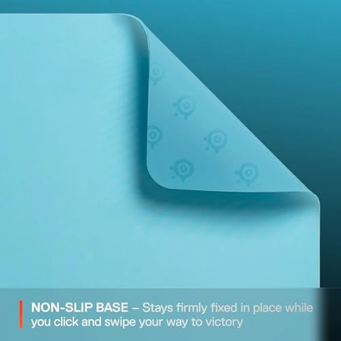 SteelSeries QcK Cloth Gaming Mouse Pad - Exclusive Micro-Woven Surface - Optimized for Gaming Sensors - Maximum Control - Size L - Aqua by SteelSeries - Image 4