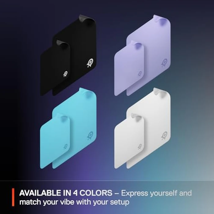 SteelSeries QcK Cloth Gaming Mouse Pad - Exclusive Micro-Woven Surface - Optimized for Gaming Sensors - Maximum Control - Size L - Aqua by SteelSeries - Image 6