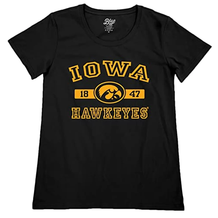 Iowa Hawkeyes Women's T-Shirt Athletic Team Color, XX-Large by Blue 84 - Image 1
