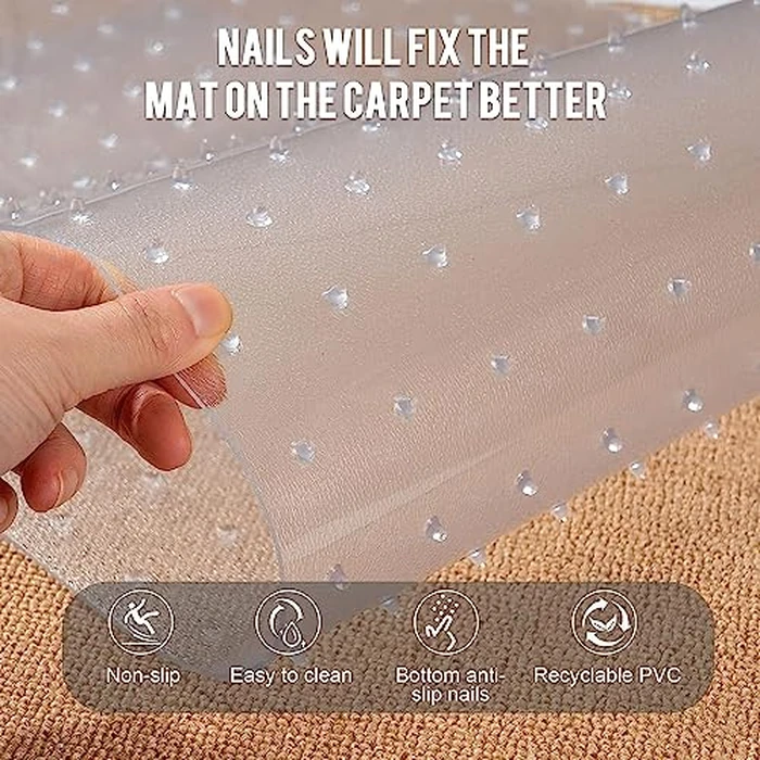 Uross Carpet Protector for Pets - Cat Scratch Guard Mat, Anti Scratch Under Door Guard, Easy to Cut Plastic, 3.6FT by Uross - Image 6