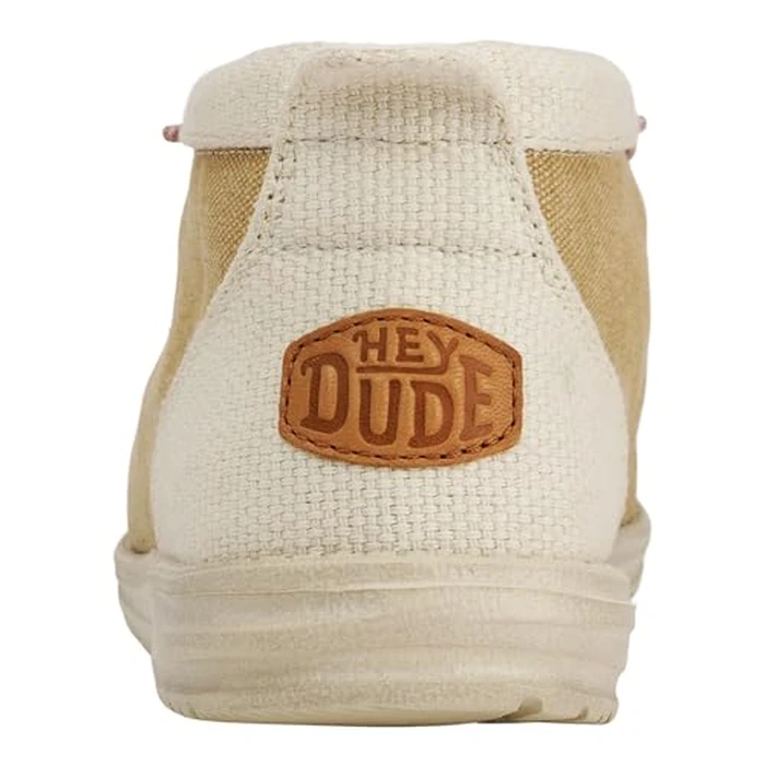 HEYDUDE Men's Wally Mid Salt N Stone Tan/White Size 13 | Men's Shoes | Men Slip-on Loafers | Comfortable & Light-Weight by HEYDUDE - Image 5