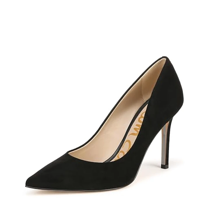 Sam Edelman Women's Hazel Dress Pump, Black Suede, 6.5 M US by Sam Edelman - Used - Like New condition