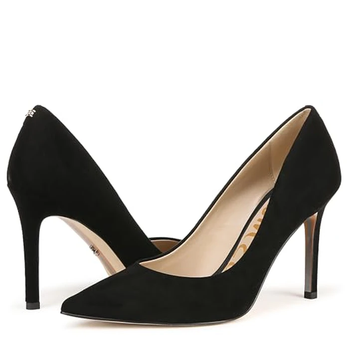 Sam Edelman Women's Hazel Dress Pump, Black Suede, 6.5 M US by Sam Edelman - Image 6