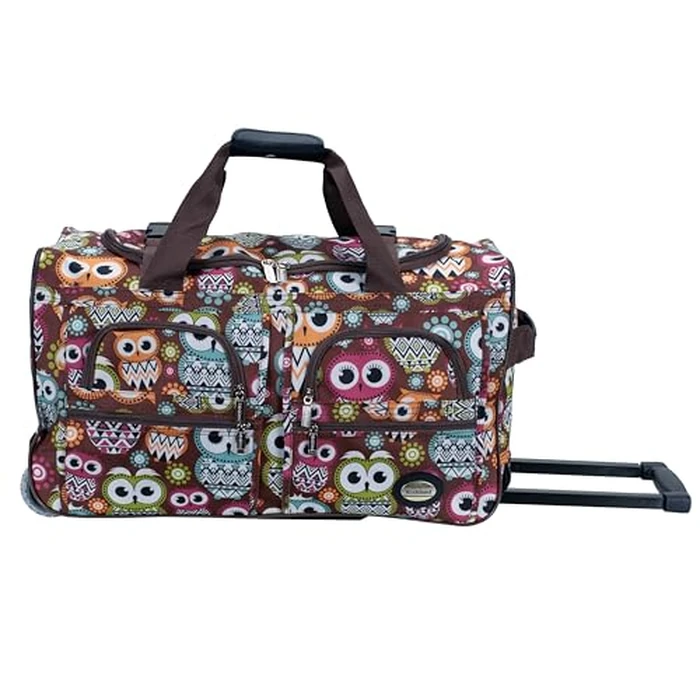 Rockland 22 Inch Rolling Duffle Bag, Owl, One Size by Rockland - Used - Good condition - CA$37.01