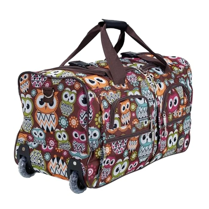 Rockland 22 Inch Rolling Duffle Bag, Owl, One Size by Rockland - Image 2