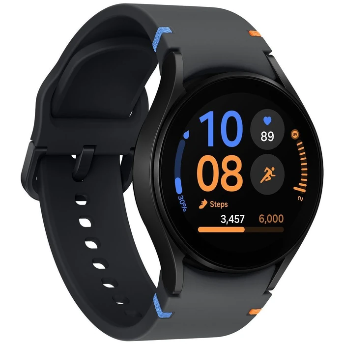 Galaxy Watch FE (2024) (Bluetooth + LTE) - 16GB - 40mm - Black Aluminum Case with Black Silicone Silicone Band by Samsung - Image 3