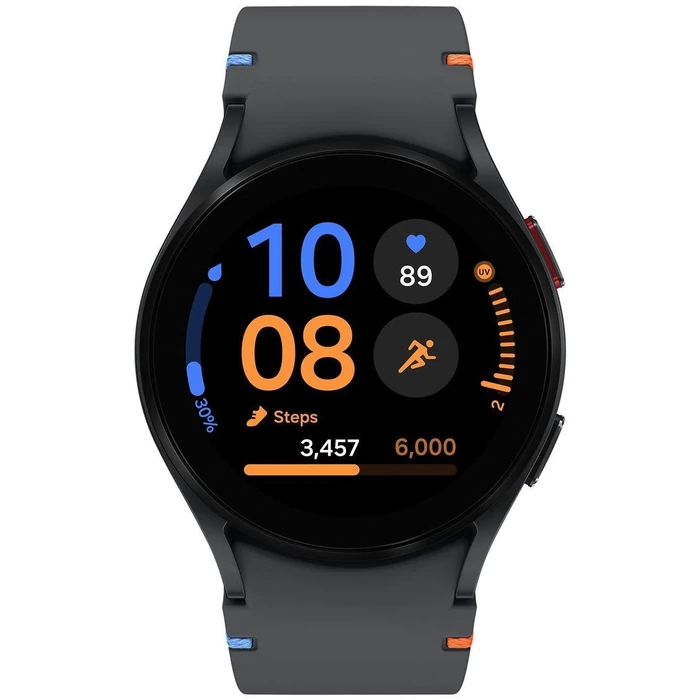 Galaxy Watch FE (2024) (Bluetooth + LTE) - 16GB - 40mm - Black Aluminum Case with Black Silicone Silicone Band by Samsung - Refurbished - Excellent condition - US$120.99