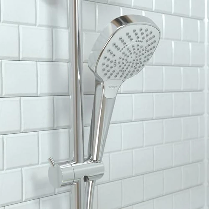 hansgrohe Croma Select E Low Flow 4-inch Handheld Shower Head Modern 3 SoftRain, IntenseRain, Pulsating Massage 04723400, White/Chrome by hansgrohe - Image 2