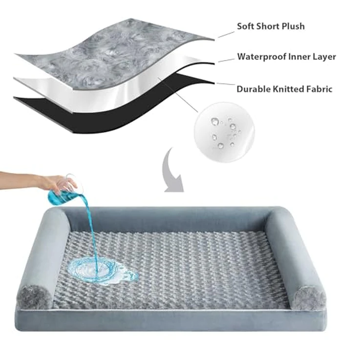 BFPETHOME Dog Beds for Large Dogs, Orthopedic Dog Bed for Medium Large Dogs,Big Waterproof Couch Pet Bed with Removable Washable Cover by BFPETHOME - Image 5